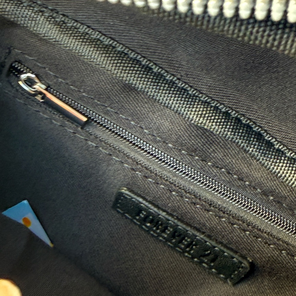 Forever 21 Black Fanny Bag with Silver Accents - Picture 6 of 7